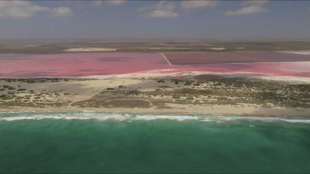 Marvel at Hutt Lagoon's Pink Beauty in 4K and Full HD